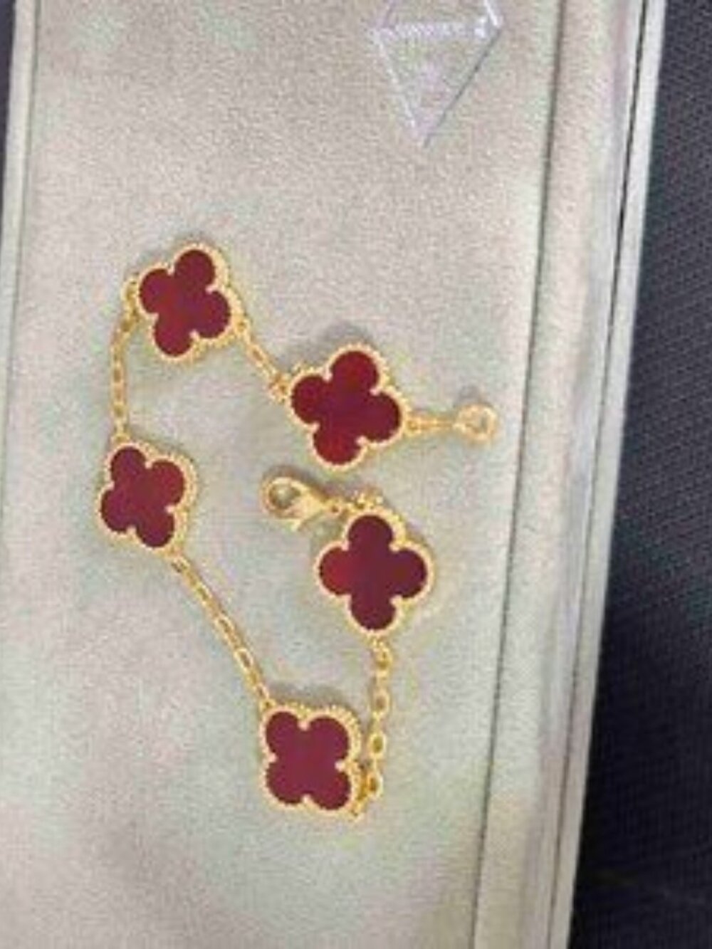 Carnelian Alhambra Bracelet - Van Cleef & Arpels, 18k Gold